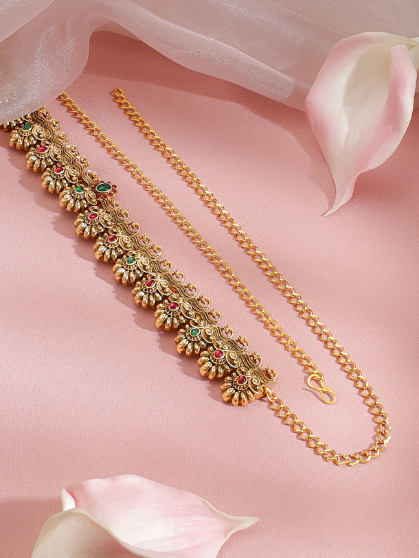 Rubans Artificial Stones Studded Waist Chain Saree Accessories