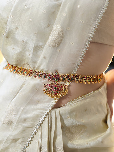 Rubans Artificial Stones Studded Waist Chain Saree Accessories