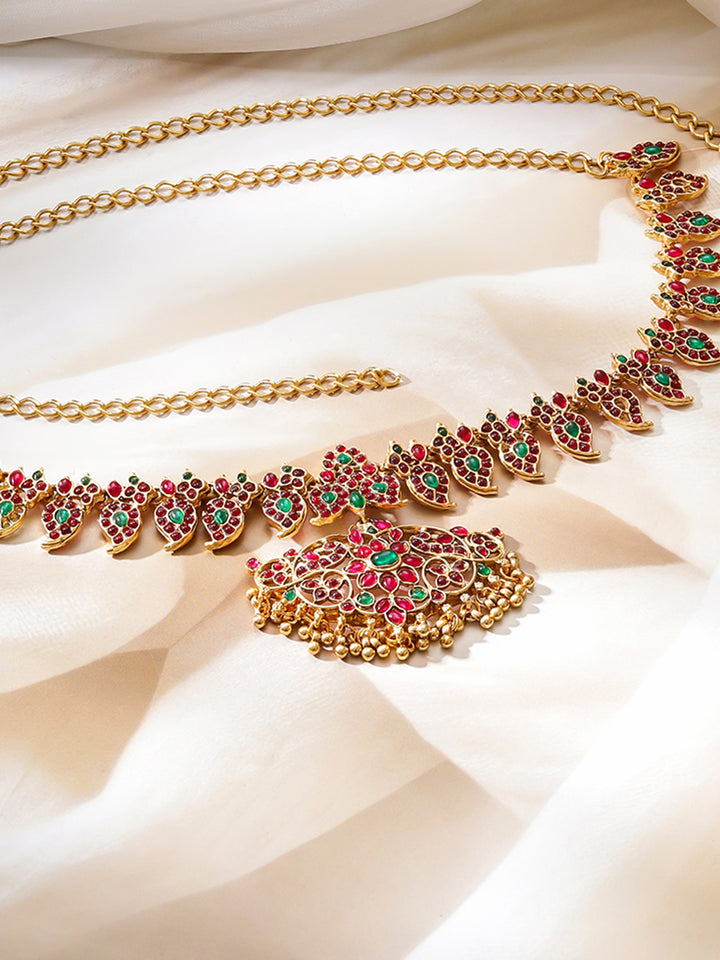 Rubans Artificial Stones Studded Waist Chain Saree Accessories