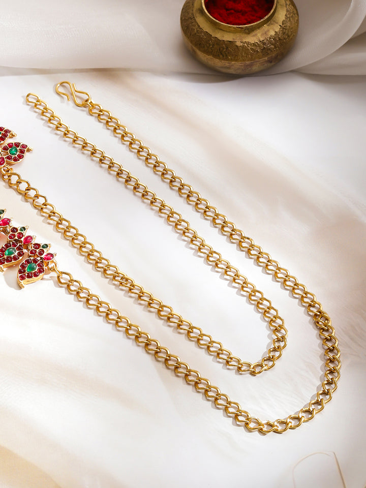 Rubans Artificial Stones Studded Waist Chain Saree Accessories