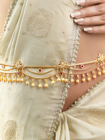 Festive Pearl Charm Kamarbandh