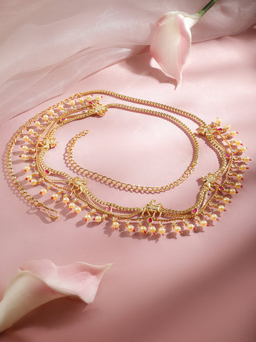 Festive Pearl Charm Kamarbandh