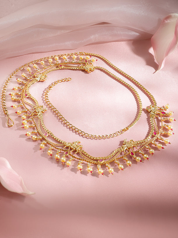 Festive Pearl Charm Kamarbandh