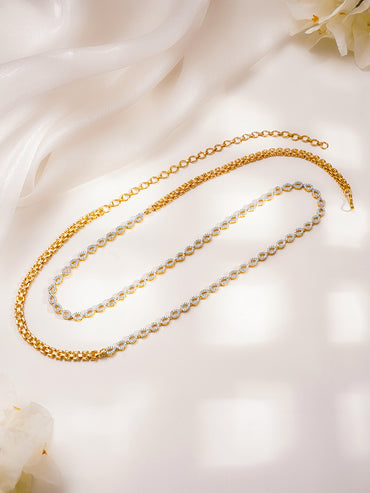 Infinity Glow Cubic Zirconia Waist Chain