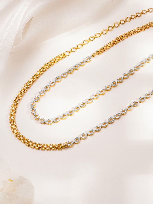 Infinity Glow Cubic Zirconia Waist Chain