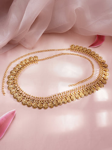 Festive Coins Gold Kamarbandh