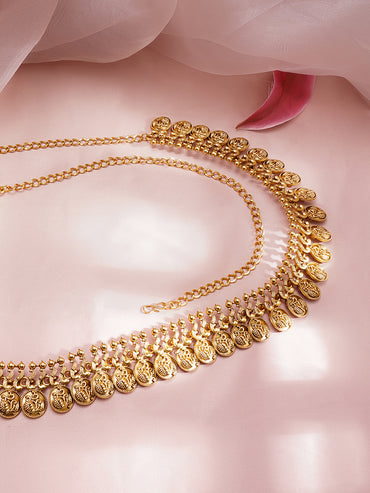 Festive Coins Gold Kamarbandh