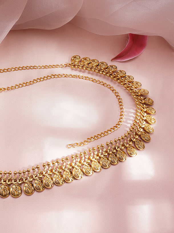 Festive Coins Gold Kamarbandh