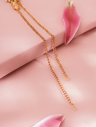 Gold Plated Peacock Design Waist Chain Belt