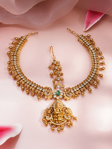 Bridal Gold Temple Matha Patti Jewellery