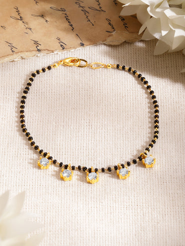 Minimal Gold Mangalsutra Style Bracelet