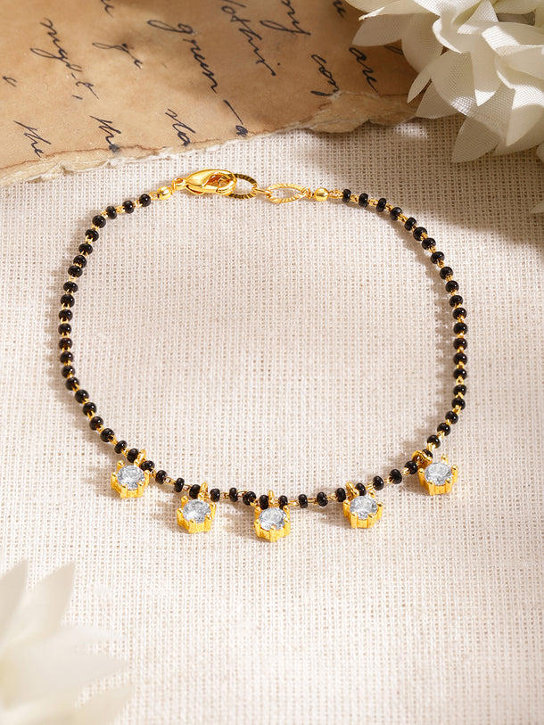 Minimal Gold Mangalsutra Style Bracelet