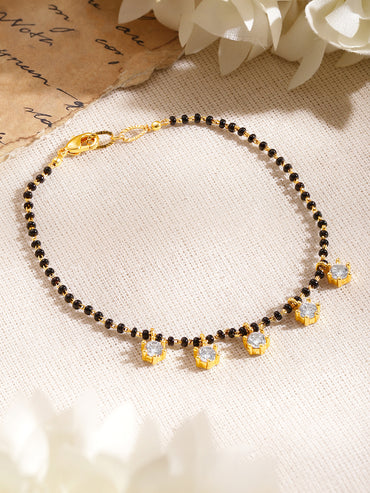 Minimal Gold Mangalsutra Style Bracelet