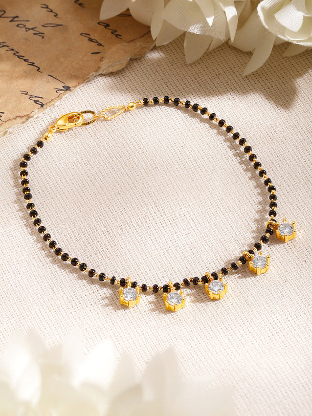 Minimal Gold Mangalsutra Style Bracelet