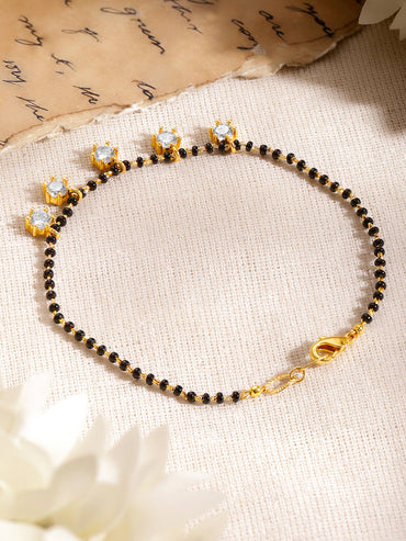 Minimal Gold Mangalsutra Style Bracelet