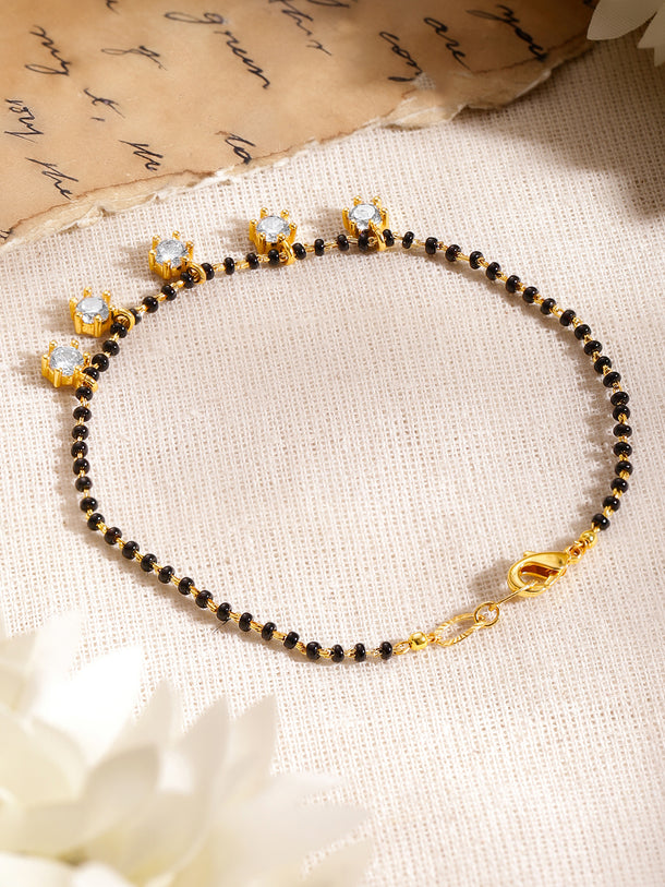 Minimal Gold Mangalsutra Style Bracelet