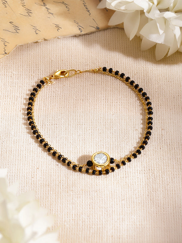 Minimal Gold Mangalsutra Style Bracelet