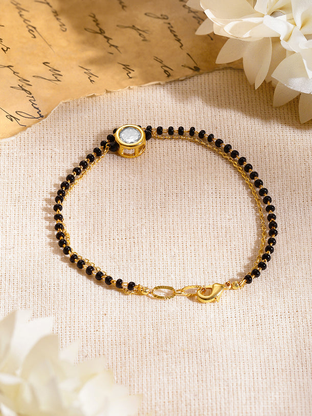 Minimal Gold Mangalsutra Style Bracelet