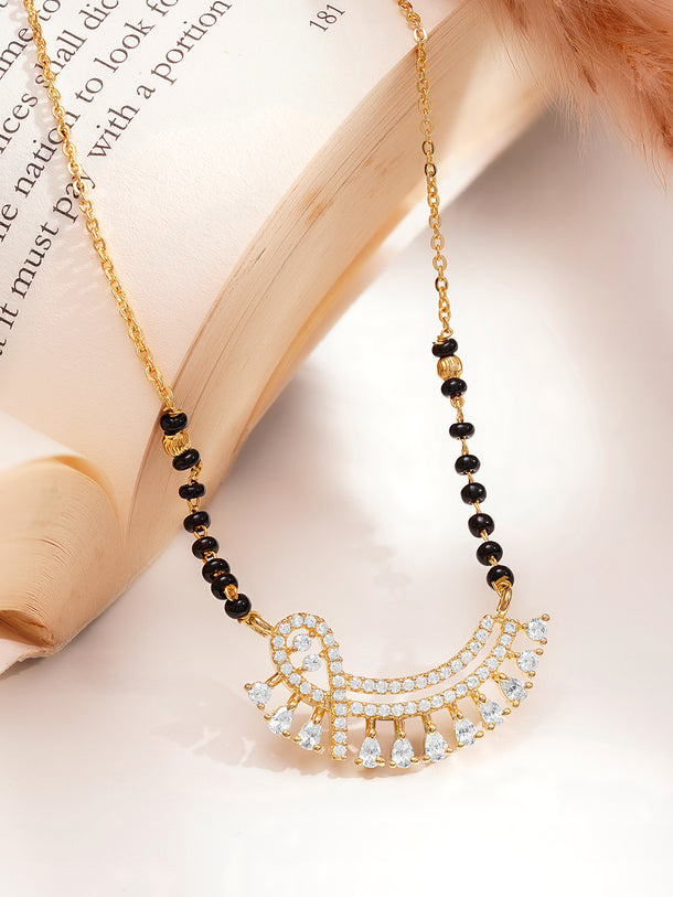 Minimal Black Beaded Mangalsutra