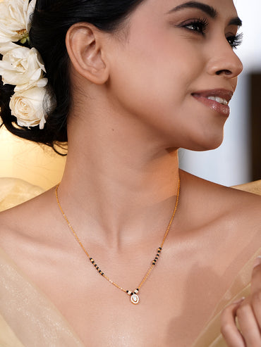 Everyday Spark Black Beaded Mangalsutra