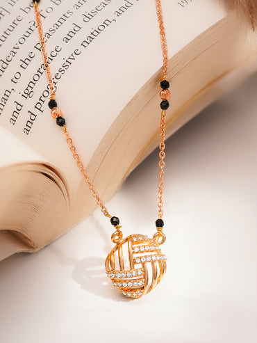 Everyday Gold Black Mangalsutra Necklace