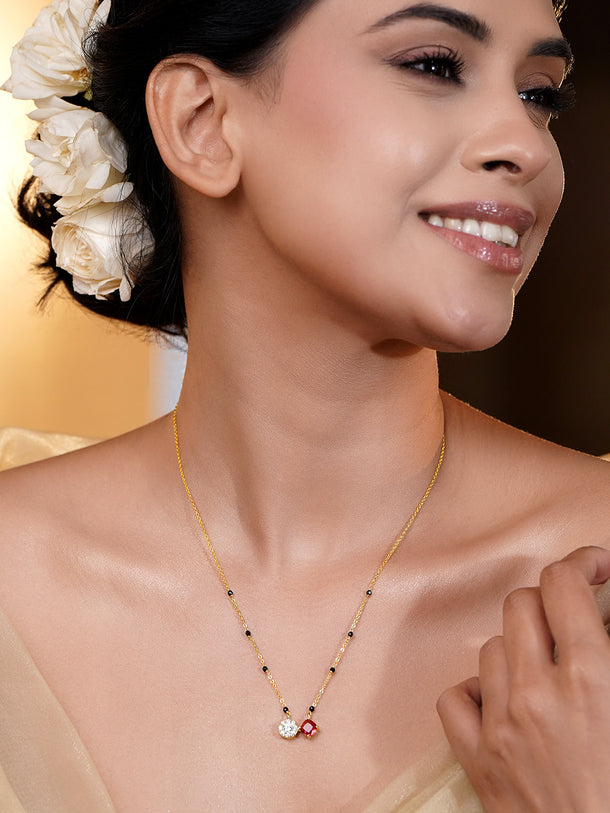 Modern Twin Charm Mangalsutra