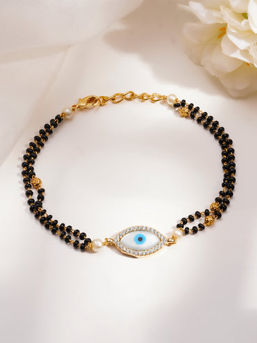Gifting Ready Evil Eye Mangalsutra Bracelet