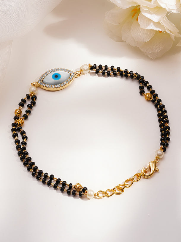 Gifting Ready Evil Eye Mangalsutra Bracelet