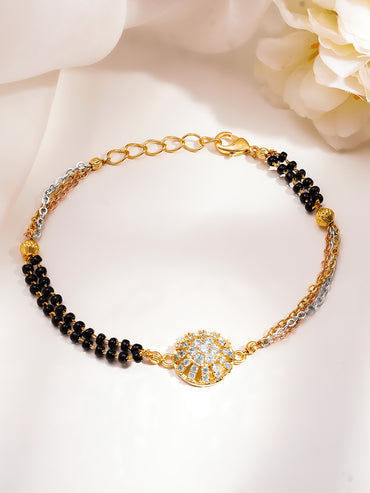 Delicate Charm American Diamond Mangalsutra Bracelet