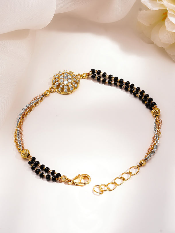 Delicate Charm American Diamond Mangalsutra Bracelet