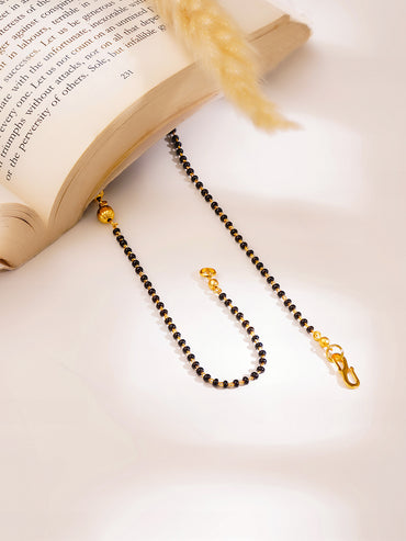 Gold Diamond Spark Mangalsutra Necklace