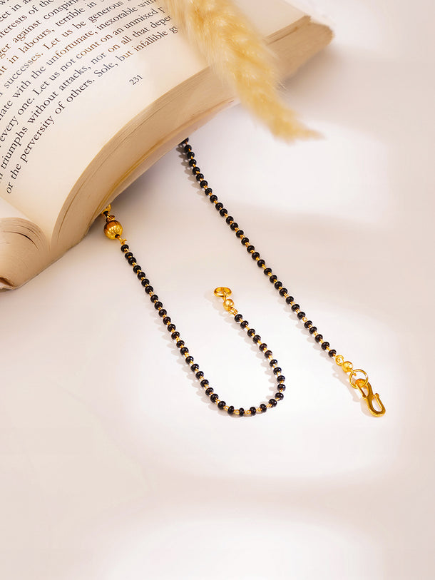 Gold Diamond Spark Mangalsutra Necklace