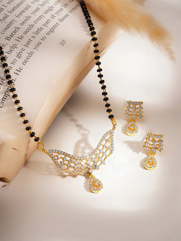 Everyday Elegance American Diamond Mangalsutra Set