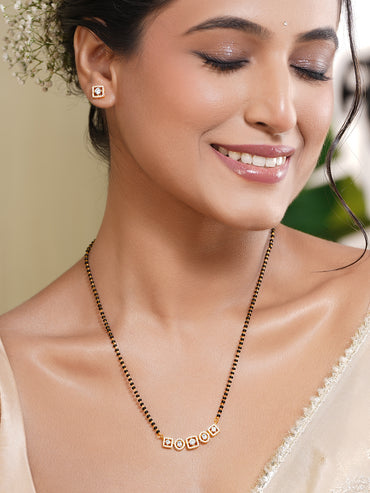 Everyday Elegance American Diamond Mangalsutra Set