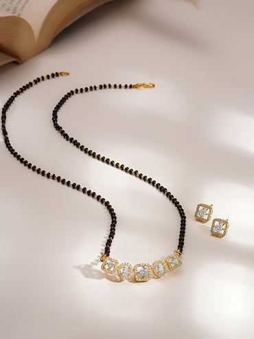 Everyday Elegance American Diamond Mangalsutra Set