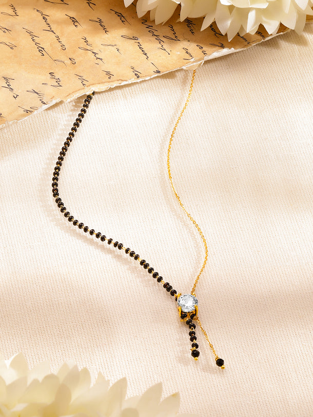 Minimal Sparkle AD Drop Mangalsutra