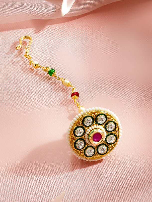 Charming Maang Tikka Kundan