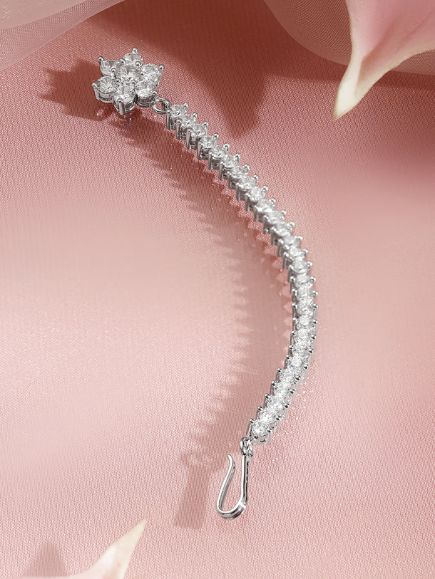 Floral White Maang Tikka