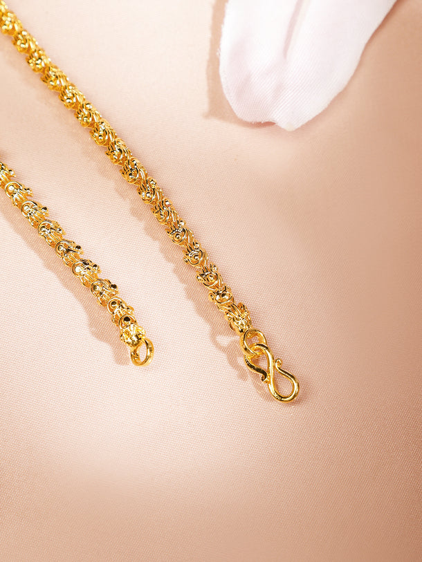 Traditional Peacock Motif Gold Plated Necklace