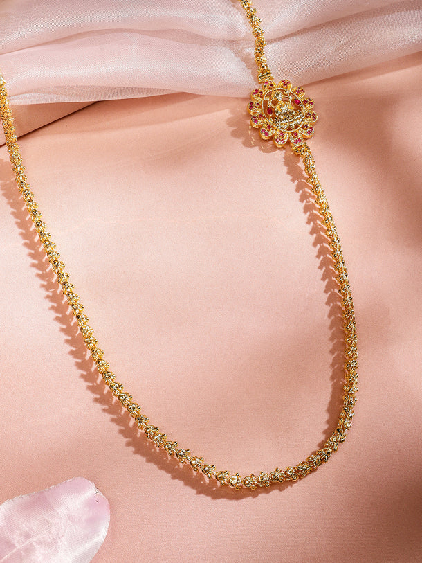 Exquisite Pink Accented Pendant Necklace