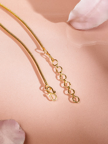 Gleaming American Diamond Zirconia Studded Necklace Chain