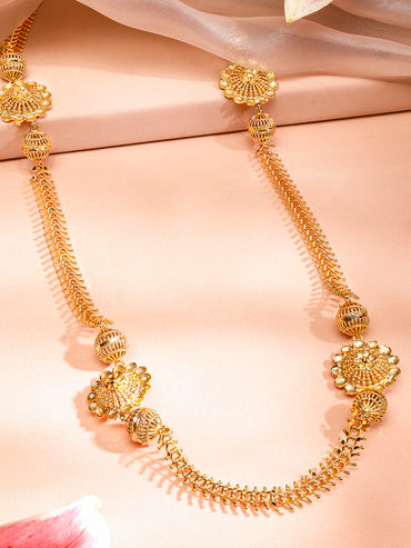 Vibrant Flora Gold Plated Necklace