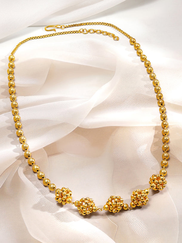 Gold Toned Beaded Necklace