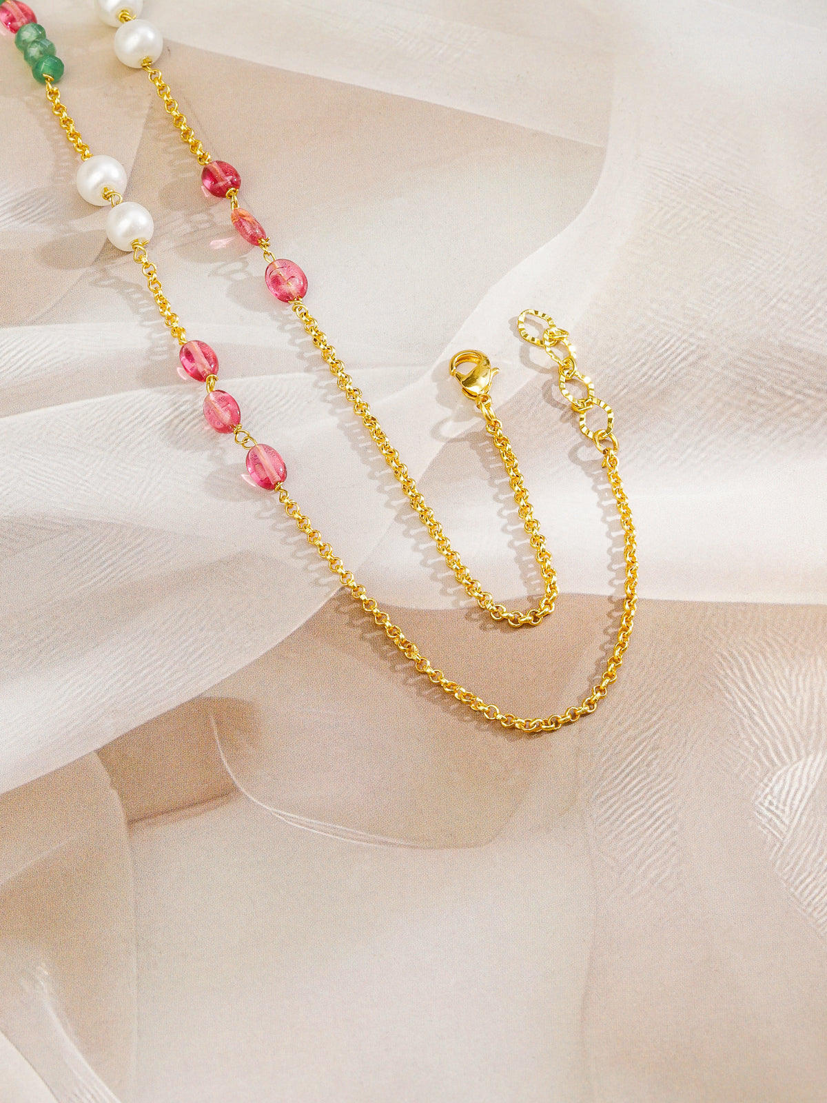 Ethnic Multicolour Beads Studded Necklace