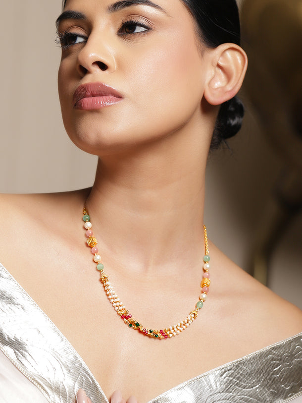 Charming Colourful Beads Necklace