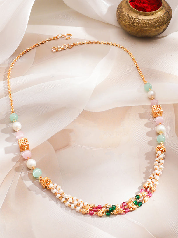 Charming Colourful Beads Necklace
