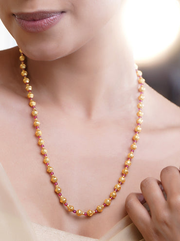 Timeless Gold Beads Jewellery Necklace