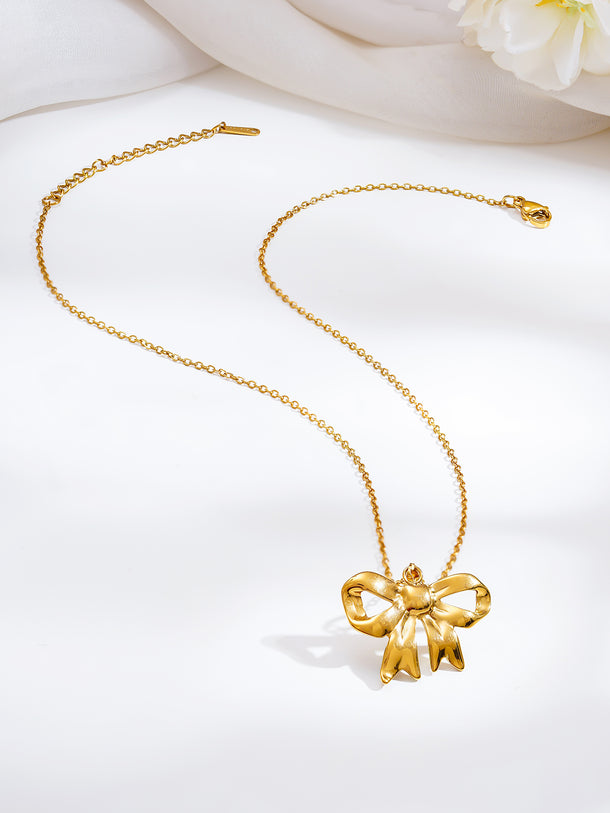 Demi Fine Sweet Little Moment Bow Necklace