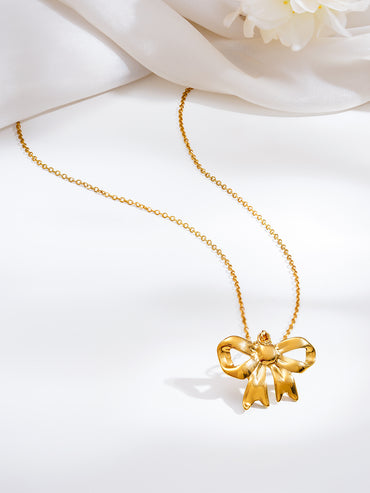 Demi Fine Sweet Little Moment Bow Necklace