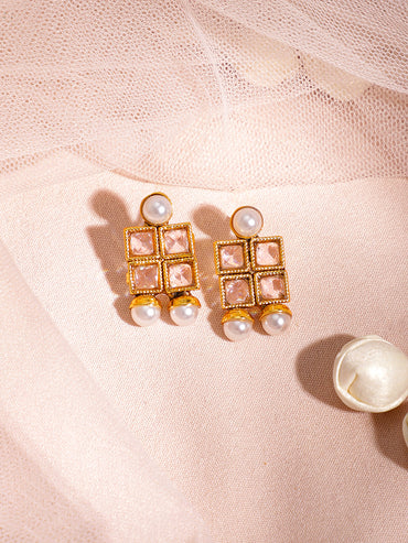 Kundan Necklace Set with Pearls